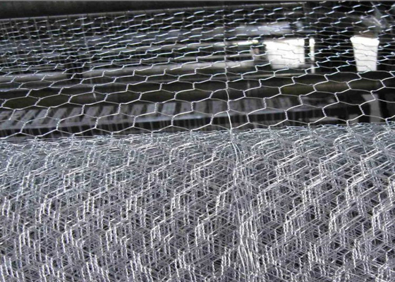 1&quot;X 1&quot; 1.0mm Hexagonal Iron Wire Mesh Galvanized Weave Reverse Twisted